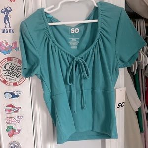 blue/green shirt never worn still with tags